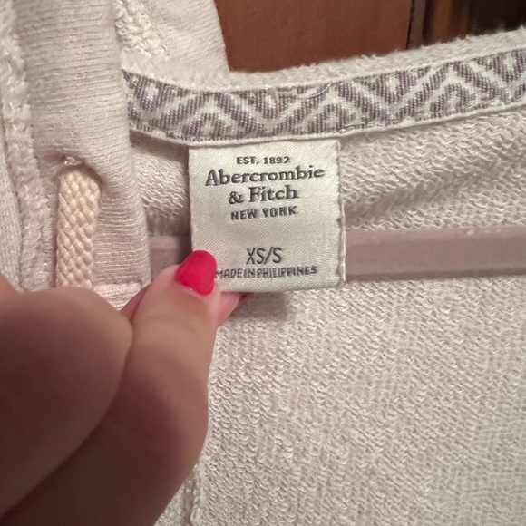 Abercrombie & Fitch cream peplum cardigan - Picture 2 of 4